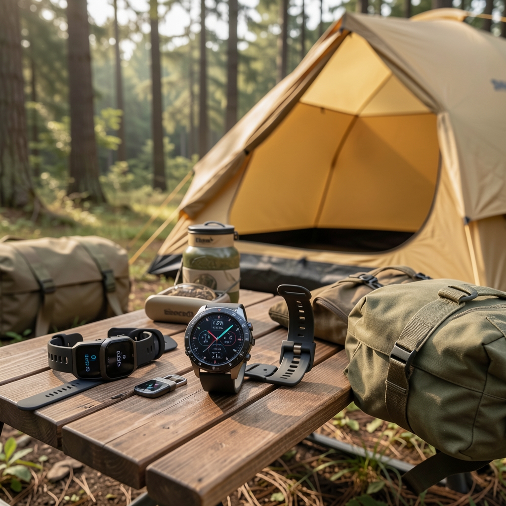 Outdoor kullanım için tasarlanmış GPS akıllı saat ekipman ve kamp malzemeleri arasında