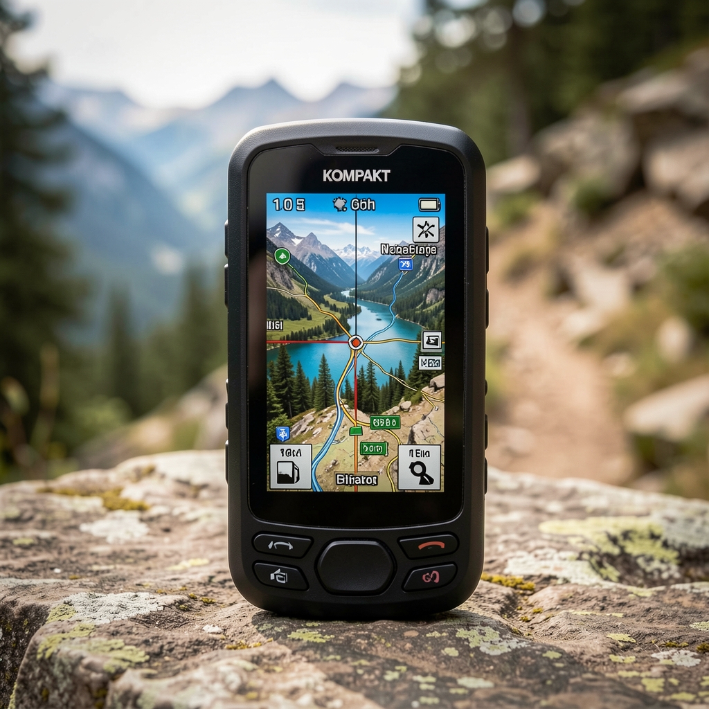 Kompakt GPS navigasyon cihazı – trekking ve outdoor kullanım