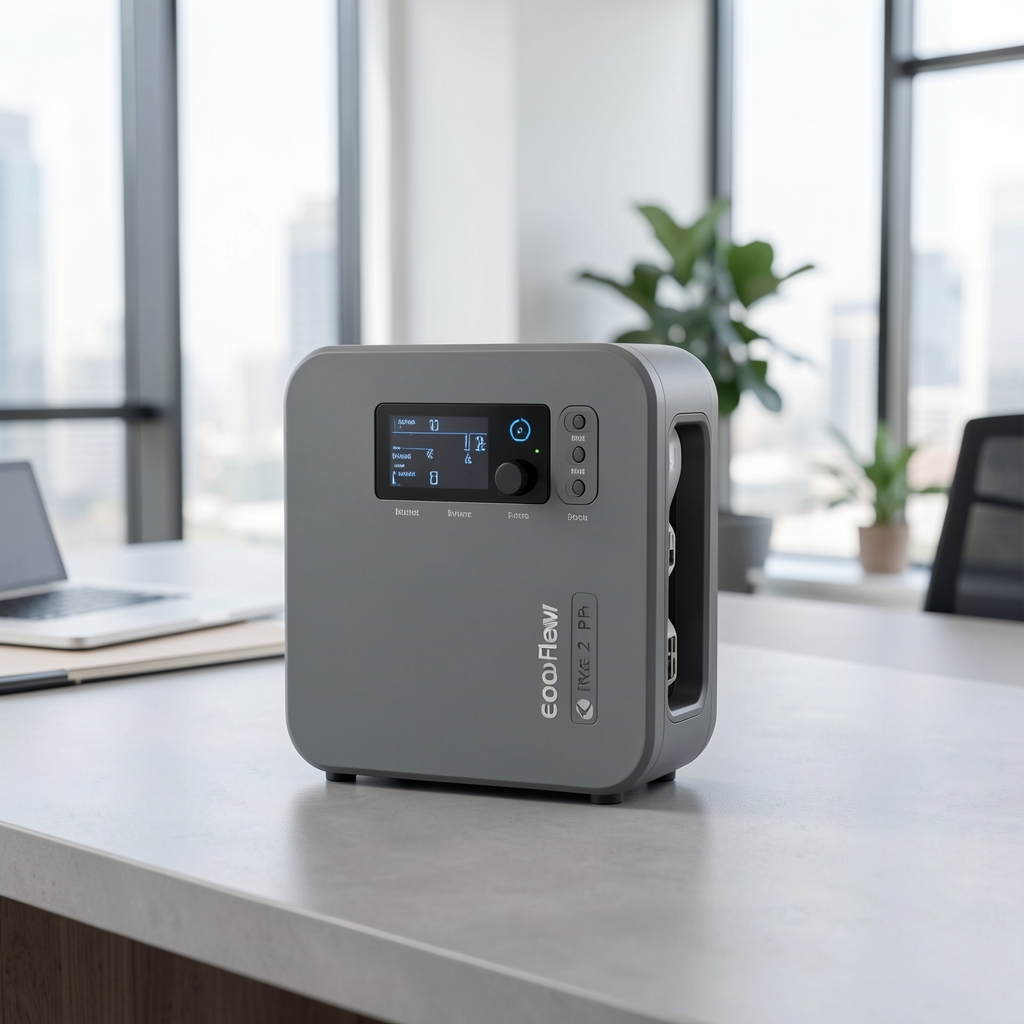 EcoFlow River 2 Pro taşınabilir şarj istasyonu kompakt format ve gri renk
