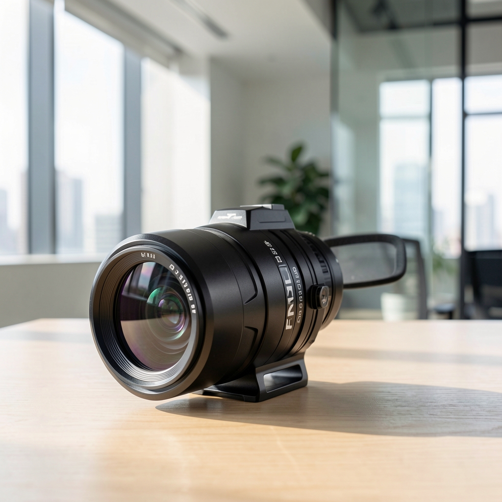 Fenix PD36R Pro el feneri siyah anodize alüminyum gövde ve zoom lens sistemi